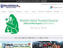 Tablet Screenshot of gohealthkick.com